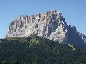 Langkofel von Nordosten aus gesehen