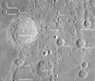 Langrenus und Umgebung (LROC-WAC)