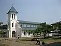 Kirche „Sacré-Cœur“ (1928) in Vientiane.