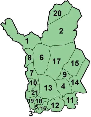 Gemeinden der Landschaft Lappland