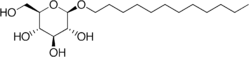 Strukturformel von Laurylglucosid