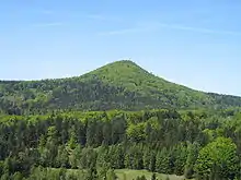 Der Berg von Böhmen aus