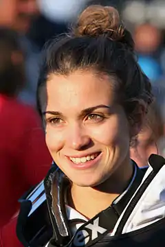 Léa Lemare in Courchevel 2013