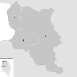 Lage der Gemeinde Bezirk Dornbirn   im Bezirk Dornbirn (anklickbare Karte)