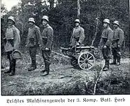 Leichtes MG 08/15 beim Transport