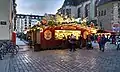 Waffelbäckerei auf dem Nikolaikirchhof Ecke Nikolaistraße