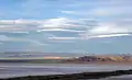 Mehrschichtige Lenticulariswolken, Soda Lake, Mojave Desert, California