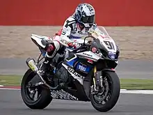 Der Zweitplatzierte Leon Haslam in Silverstone