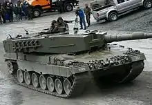 Kampfpanzer Leopard 2A4 des Panzerbataillons 33