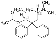 Strukturformel von Levacetylmethadol