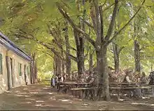 Max Liebermann: Brannenburger Biergarten, 1893