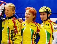 Jolanta Polikevičiūtė (r.) bei der Women's Challenge 2002