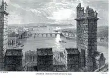 Limerick und der Shannon River um 1840