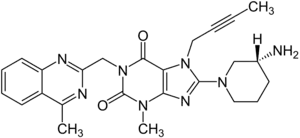 Struktur von Linagliptin