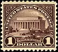 Lincoln-Memorial auf einer Briefmarke (1923)