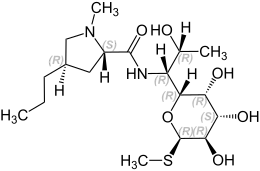 Strukturformel von Lincomycin