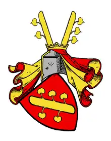 Das Stammwappen der Familie von der Linde zeigt in Rot einen schräg rechts gelegten goldenen Lindenast, oben mit drei, unten mit zwei Blättern. Auf dem gekrönten Helm mit goldenen und roten Decken, zwei gegeneinander gestellte Lindenäste, der rechte mit zwei, der linke mit drei Blättern.