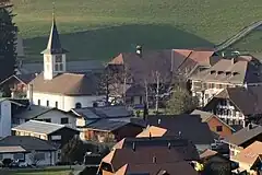 Linden (BE) – Kirche von Südosten