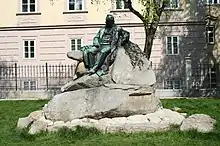 Adalbert-Stifter-Denkmal an der Promenade