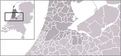 Lage von Bennebroek in der Provinz Nordholland