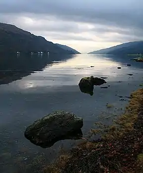 Blick auf den Loch Long vom Torpedo-Testgelände