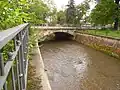 Die Straßenbrücke in Dresden-Lockwitz