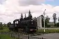 Lokomotive der Baureihe Э für Eisenbahntransporte über den zugefrorenen See (2008)