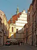 Dominikanerkirche in Lublin, 16. Jh., Voluten- wie auch Staffelgiebel