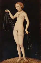 Venus, von Lucas Cranach dem Älteren, 1532, Städel in Frankfurt