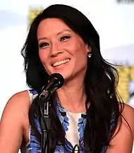 Beck (links) und Lucy Liu spielten in größeren Gastauftritte sich selbst