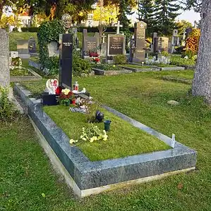 Ludwig Hirschs Grab auf dem Gersthofer Friedhof in Wien