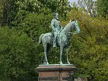 Ludwig der IV Reiterdenkmal Friedensplatz in Darmstadt