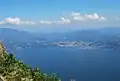 Blick auf Luino vom „Cadorna“-Wanderweg oberhalb von Cannero