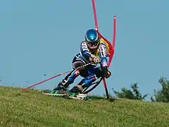 Lukáš Kolouch im FIS-Super-G von Rettenbach im Juli 2011