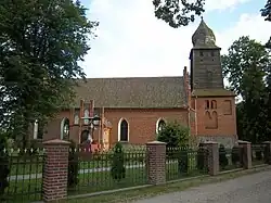 Die einst evangelische, jetzt römisch-katholische Kirche in Łukta (Locken)