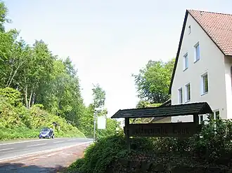 Die Lutternsche Egge Passstraße von Süden