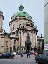 Dominikanerkirche, Lemberg: Fassade.