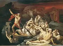 Charon fährt Seelen über den Styx; 1861, Russisches Museum