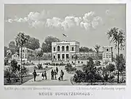 Das Schützenhaus auf den Frankfurter Wiesen (1871)