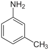 Struktur von m-Toluidin