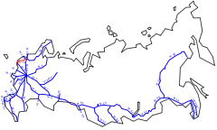 R23 im Fernstraßennetz Russlands