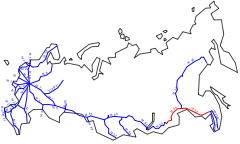 R297 im Fernstraßennetz Russlands