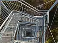 Stahltreppe des Turms