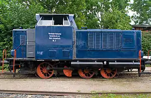 MaK 450 C der Arbeitsgemeinschaft historische Eisenbahn e. V. (AHE) Almstedt-Segeste.