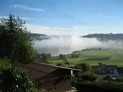 Meerfelder Maar im Nebel