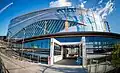 Die MacEwan LRT Station der Edmonton Light Rail Transit direkt neben dem Rogers Place (Mai 2016)