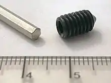 Madenschraube M6x10 mm für Türklinken mit Sechskantschlüssel (Inbus)