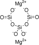 Strukturformel von Magnesiumtrisilicat