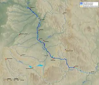 Verlauf des Main-Donau-Kanals