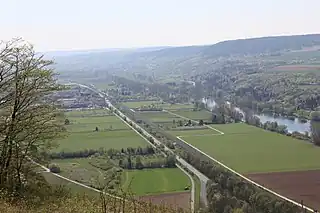 Maintal in der Zellingen-Thüngersheimer Talweitung